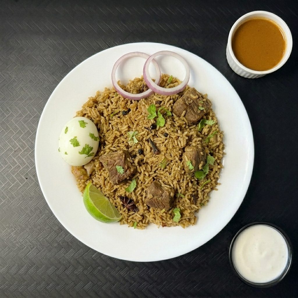 Mutton Thalapakatti Biryani.