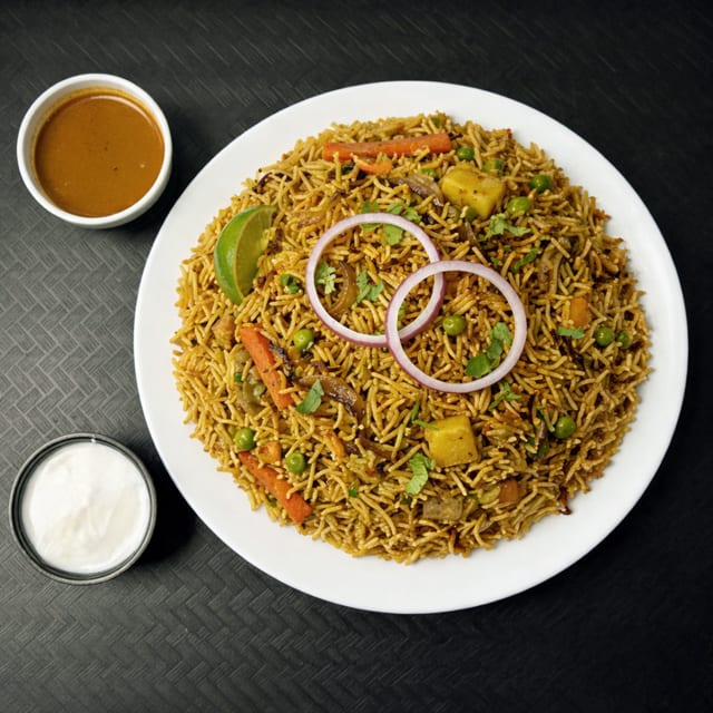 Vegetable Biryani.